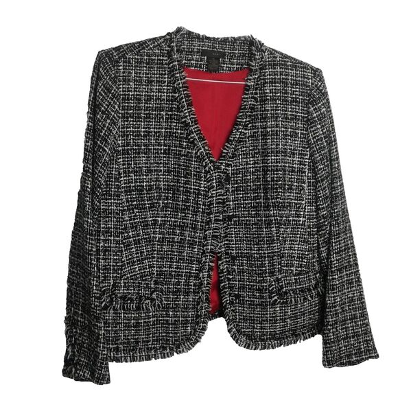 WDNY Black And White  Jacket Womans 14 - Picture 2 of 4